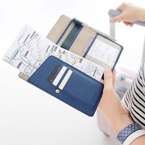 Travel Passport Ticket & Card Wallet