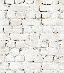 Kemra - Whitewash Bricks Wallpaper (Roll: 61.5cm x 10m)