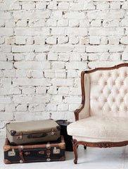 Kemra - Whitewash Bricks Wallpaper (Roll: 61.5cm x 10m)