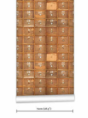 Kemra - Vintage Draws Wallpaper (Roll: 61.5cm x 10m)
