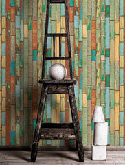 Kemra - Recycled Timber Wallpaper (Roll: 61.5cm x 10m)