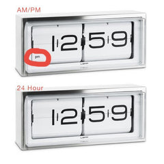 Leff Brick Table Flip Clock AM/PM - Grey