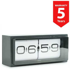 Leff Brick Table Flip Clock 24 hour - Grey