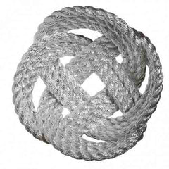 AREAWARE Knotted Rope Bowl Metal Finish