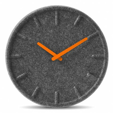 Leff Felt 35 Wall Clock - Orange