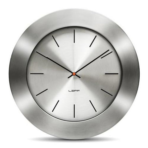 Leff Bold 55 Wall Clock - Steel