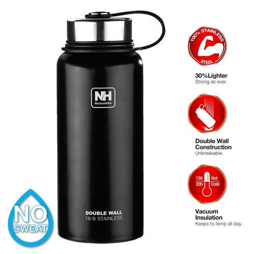 Vacuum Insulated 18/8 Stainless Steel Drink Bottle - 900ml