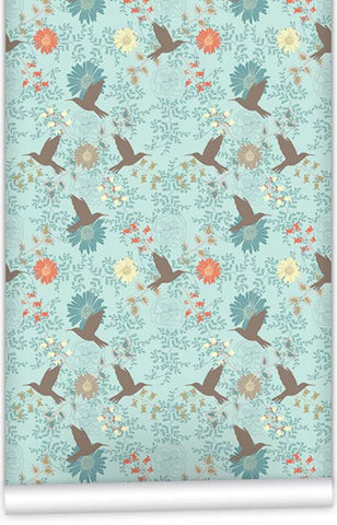 Birds Wallpaper (Roll: 61.5cm x 10m)