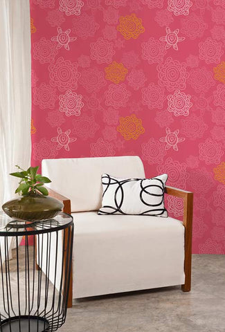 Swirly Girl Wallpaper (Roll: 61.5cm x 10m)