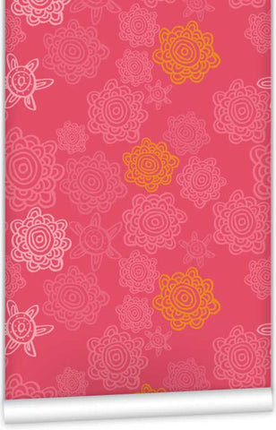 Swirly Girl Wallpaper (Roll: 61.5cm x 10m)