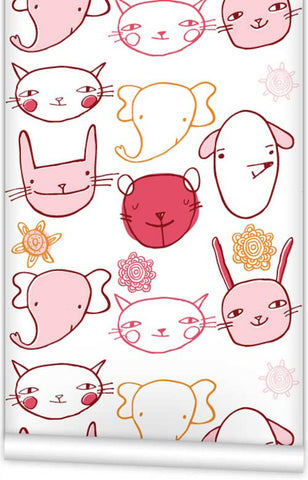 Two Little Ears Wallpaper (Roll: 61.5cm x 10m)