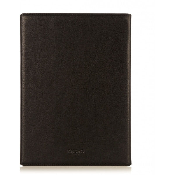 Knomo iPad Air Premium Leather Folio Case Back  - Black