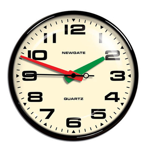 Newgate Brixton Wall Clock - Black