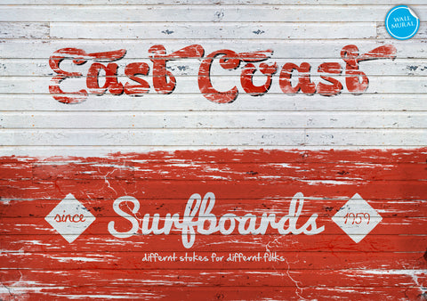 East Coast Surfboards Wall Mural