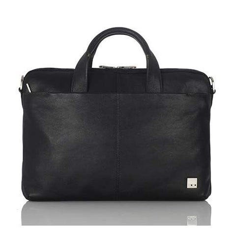 Knomo Henderson 15" Laptop Slim Briefcase - Black