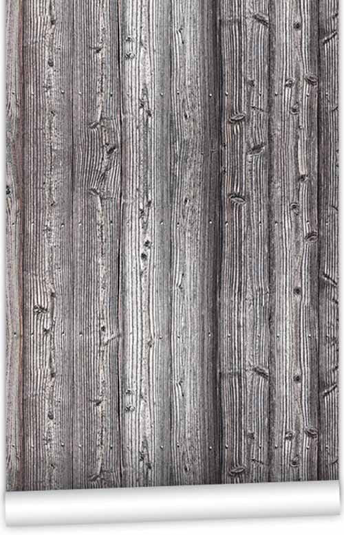 Kemra - Saltwashed Wood Wallpaper (Roll: 61.5cm x 10m)