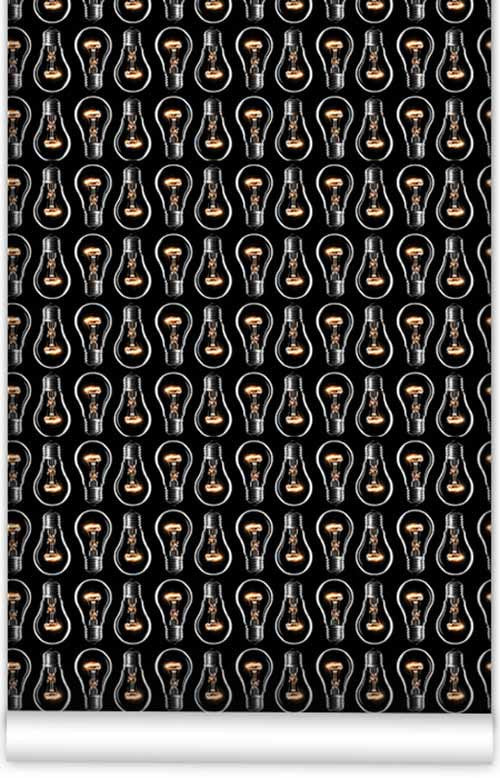 Kemra - Light Bulbs Wallpaper (Roll: 61.5cm x 10m)