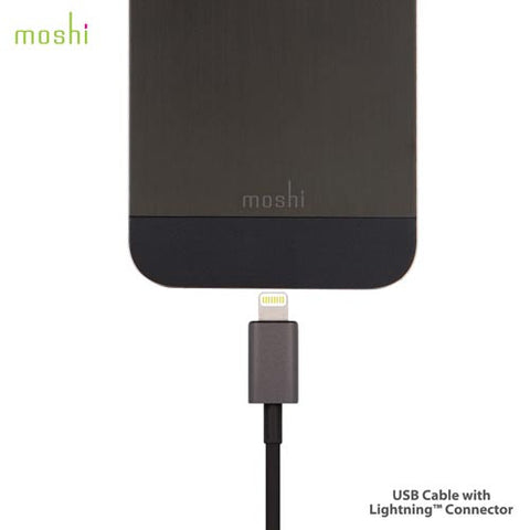 Moshi USB Cable with Lightning Connector - 1m Black