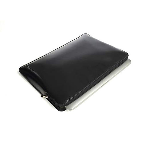 Knomo Macbook Pro 13" Leather Sleeve  - Black