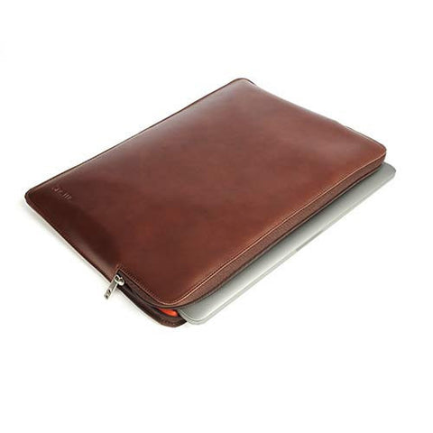 Knomo Macbook Pro 13" Leather Sleeve  - Brown