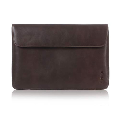 Knomo Macbook Air 13" Leather Envelope  - Brown