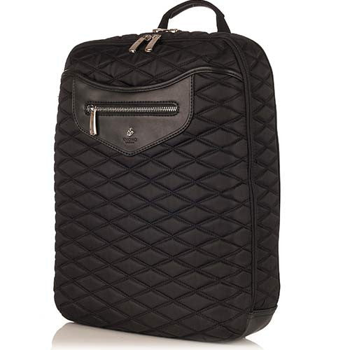 Knomo Montague Quilted Backpack Black Beezer