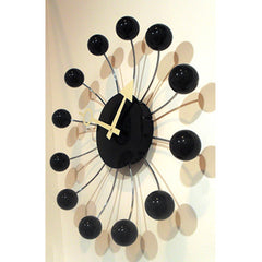 Newgate Orbital Wall Clock - Black