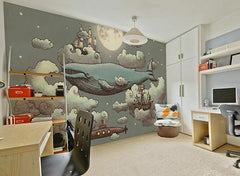 Ocean Meets Sky Wall Mural