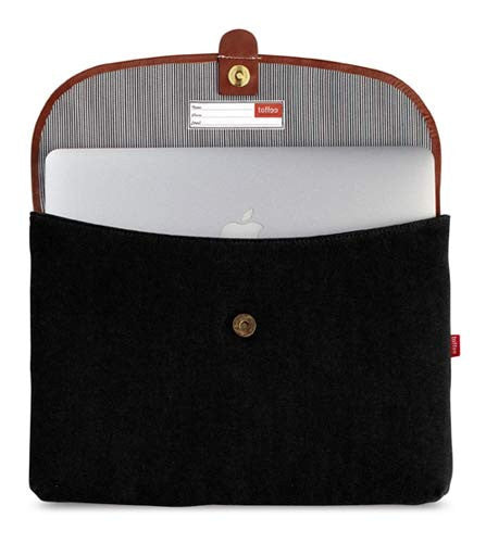 Toffee Oxford Envelope for 13inch MacBook Air/Pro - Black