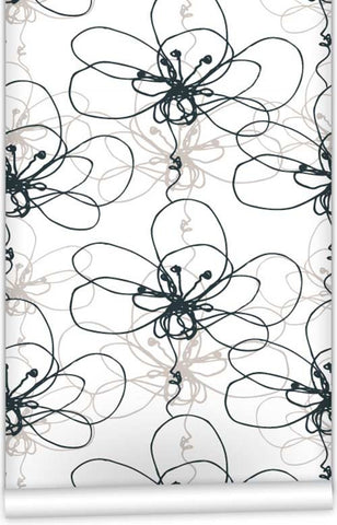 Tonal Floral  Wallpaper (Roll: 61.5cm x 10m)