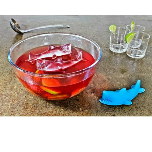 Drink Ice Tray Cool Shark Fin Shape Ice Cube Freeze Mold Ice Maker Mould  13.2*