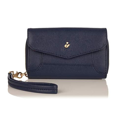 Knomo Seymour Smartphone Wristlet Clutch Bag - Marine