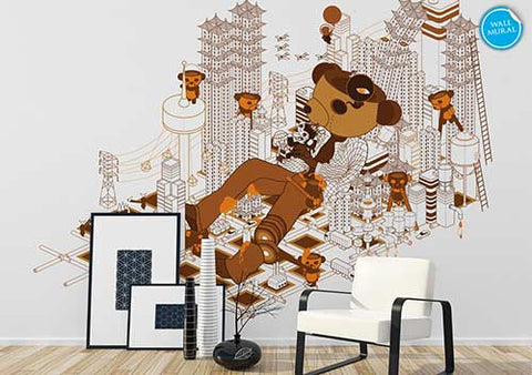 Choc Bear Wall Mural