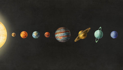 Solar System Wall Mural