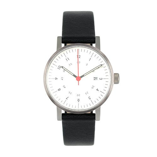 Black Strap - White Dial