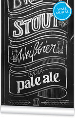 Chalkboard Beer Wall Mural