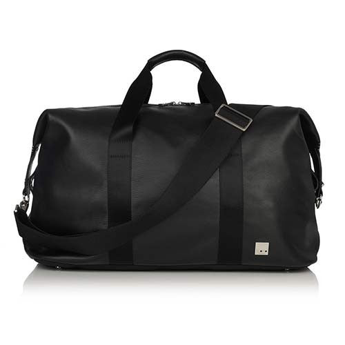 Knomo Wallace Duffle Weekender Bag - Black