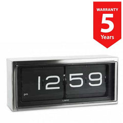 Leff Brick Table Flip Clock AM/PM - Black