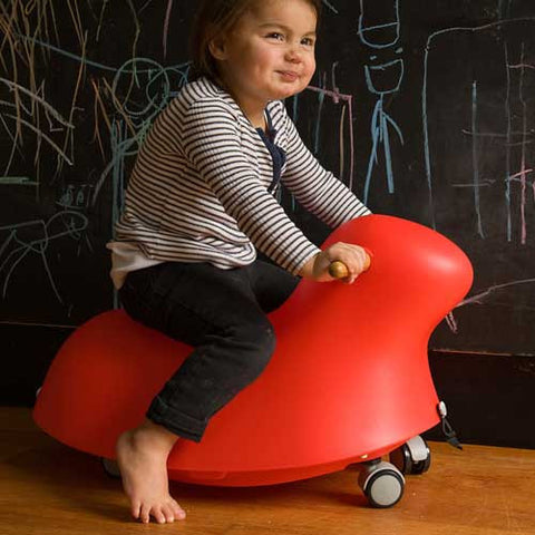 Rokii Animal - Baby Rocker - Ride On Chair - Red