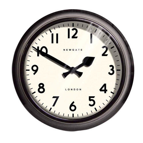 Newgate Barbican Wall Clock - Black