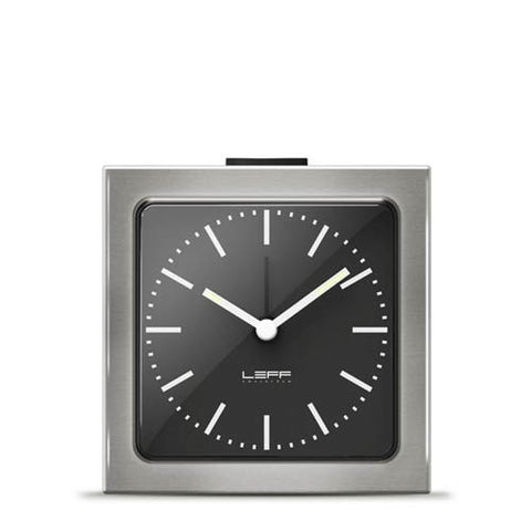 Leff Block Clock - Black