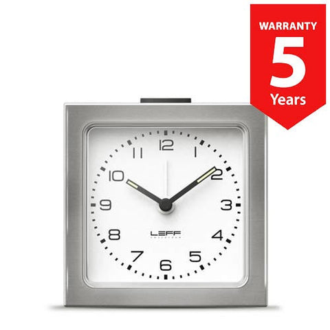 Leff Block Clock Arabic - White