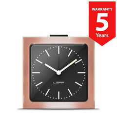 Leff Block Clock Copper