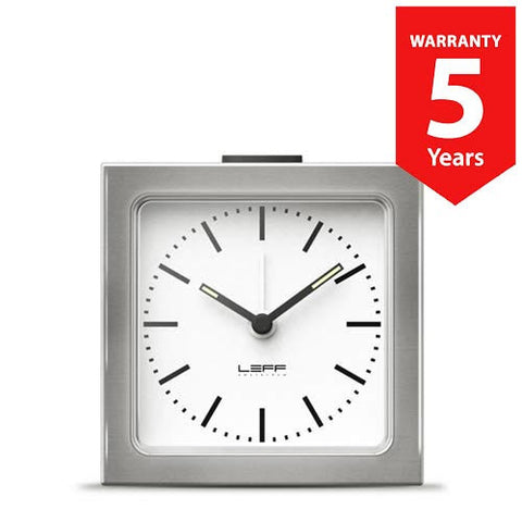 Leff Block Clock Index - White