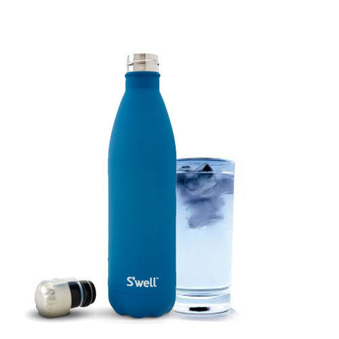 Swell Quartz Stainless Steel Insulated Drink Bottle 500ml - Blue Tourmaline