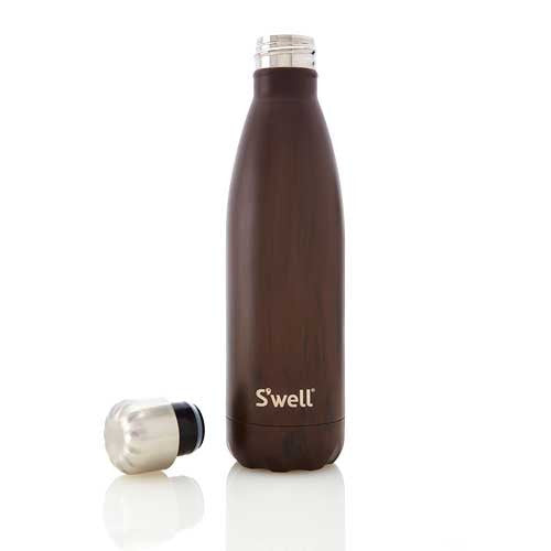 Swell Textile Stainless Steel Insulated Drink Bottle 500ml - Burlwood