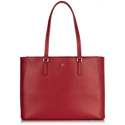 Knomo Cavendish Tote with Removable Sleeve for 14" Laptops - Scarlet