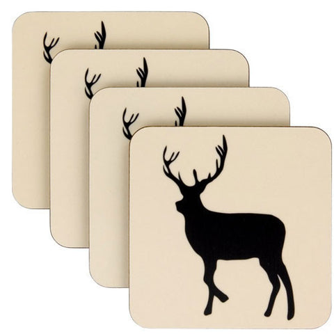 Anorak Coaster Stags (Set of 4)