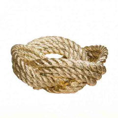 AREAWARE Knotted Rope Bowl Metal Finish