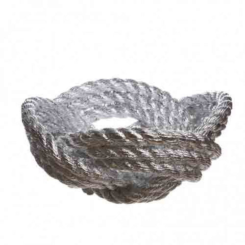 AREAWARE Knotted Rope Bowl Metal Finish